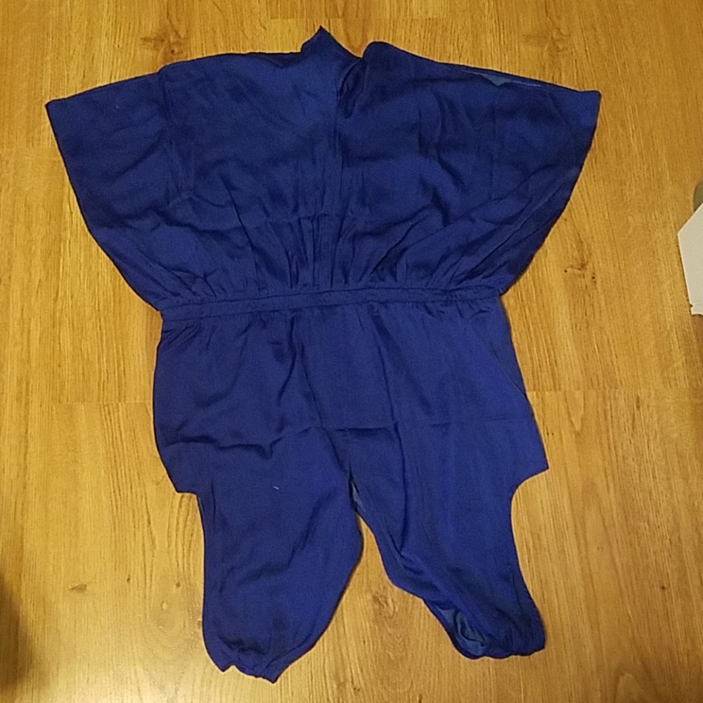 Royal blue loft romper